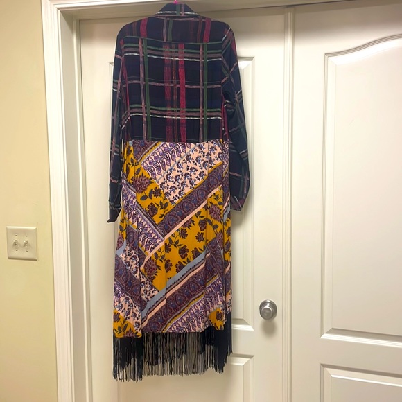 New with Tag- Oddy brand- gorgeous fringed duster, or dress. S, M, L - Picture 3 of 7